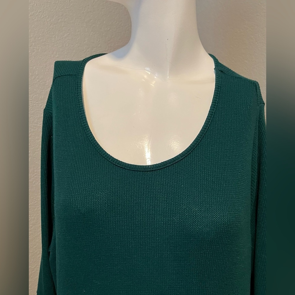 TORRID Plus Women’s Green Ribbed Knit Tiered SkaterJersey Midi Dress Size 2 - Picture 5 of 14